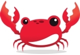 A small red crab