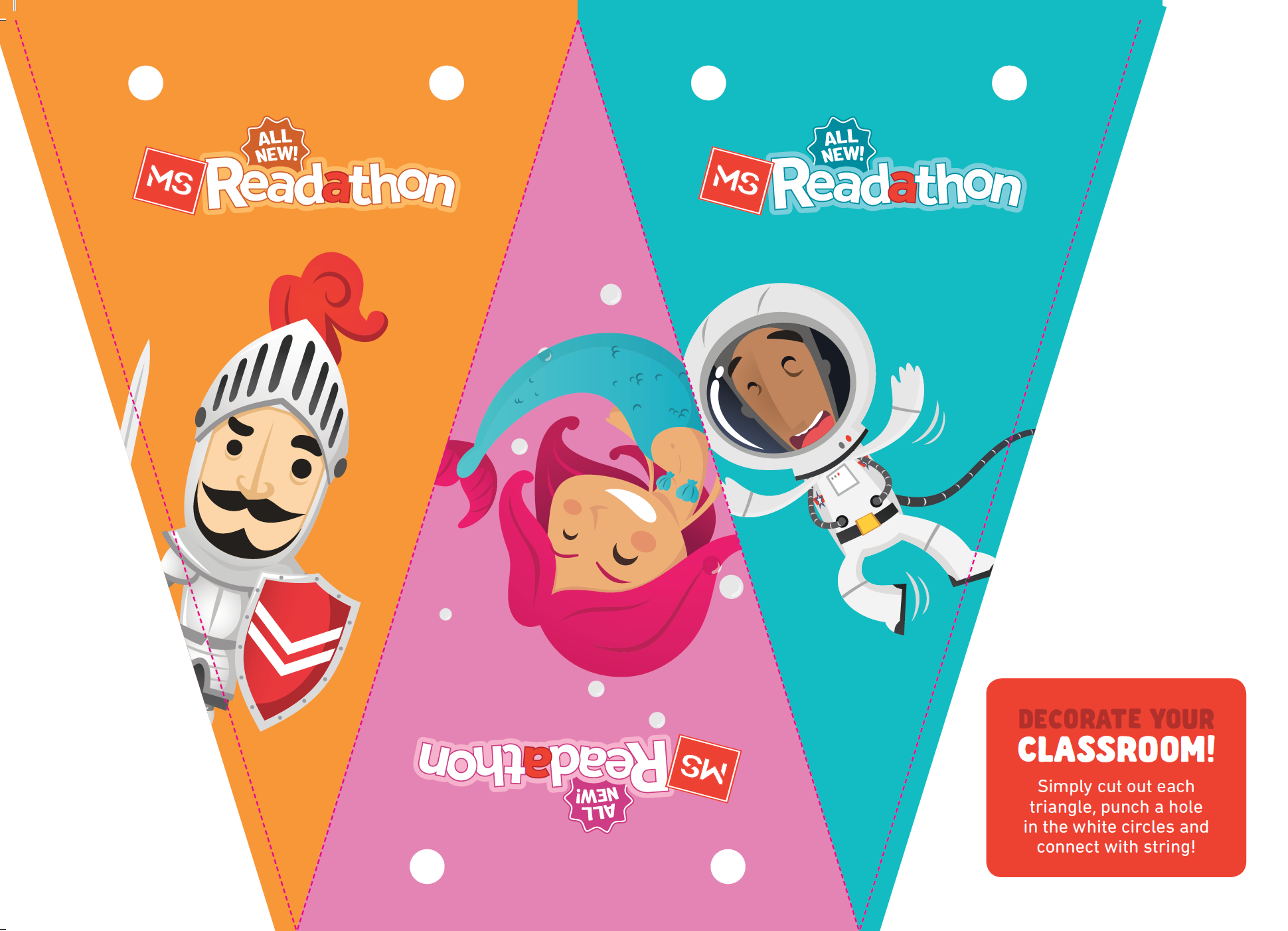 MS Readathon Bunting
